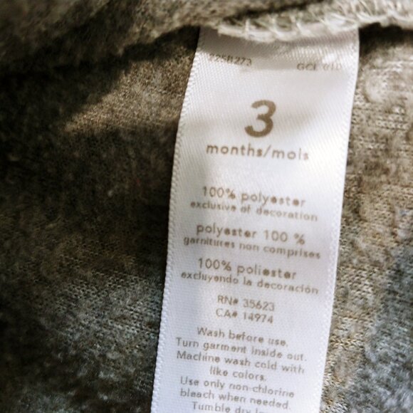 Carter's Colourblock Fleece Neon Accents Jacket 3 Months - Picture 5 of 8